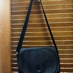 Thirty-One Black Crossbody Bag with Adjustable Strap
